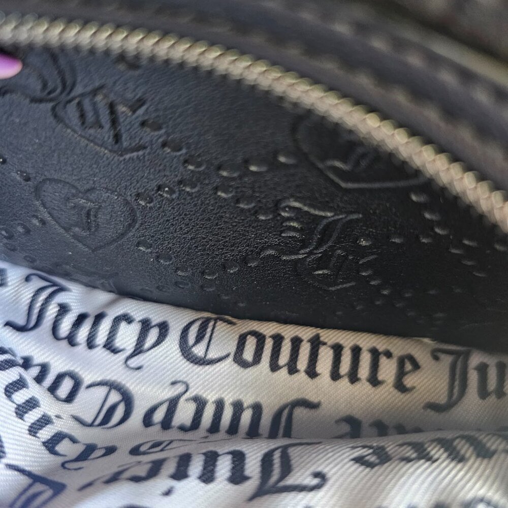 EUC JUICY COUTURE JC Embossed Small Black Backpack ๐๐ค - Picture 13 of 13